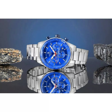 Men's Watch Giewont Chronograph Sapphire Silver Blue GW9140-B3
