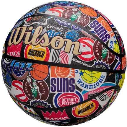 Wilson NBA Visų Komandų Retro kamuolys krepšiniui WZ4028501XB