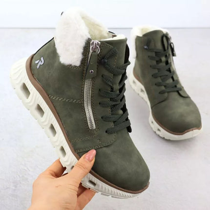 Rieker M6014-54 women's waterproof ultra-light green hiking boots