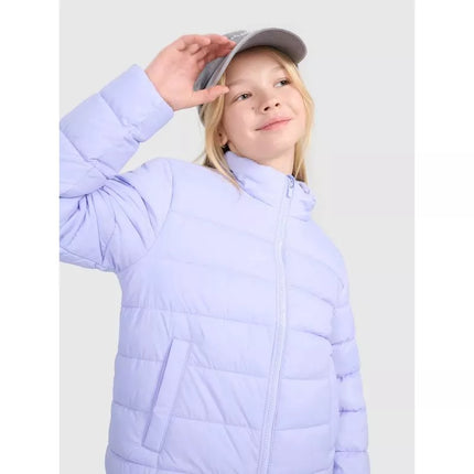 Girls' down jacket with synthetic filling 4F 4FJWSS25TDJAF515-52S
