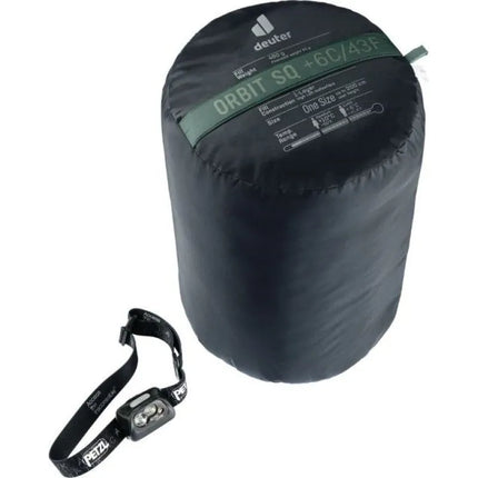 Deuter Orbit SQ +6C/43F gebenės/tamsus sintetinio pluošto miegmaišis