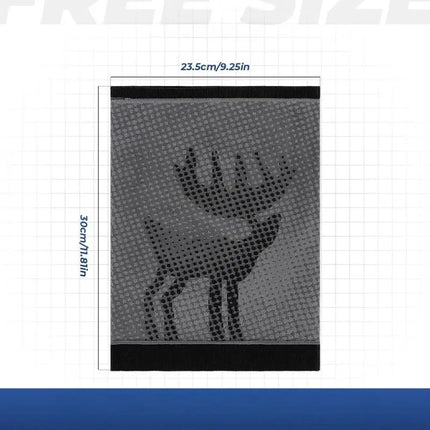 Qunature 11230014002 slidinėjimo šalikas, sportinė bandana, universalus dydis - juoda