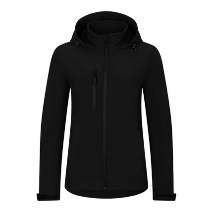 Moterims skirta softshell striukė žygiams (juoda)