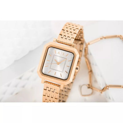 Moteriškas laikrodis + Apyrankė ARMANI EXCHANGE AX7164SET + Dėžutė