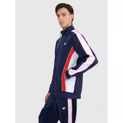 Men's zip-up sweatshirt without hood 4F 4FRAW25TSWSM2459-31S