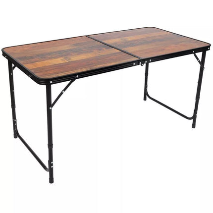 SULANKSTOMAS KEMPINGO STALAS 120X60X70/62/55CM MEDINIS
