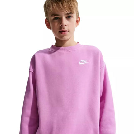 Nike Sportswear Club Fleece Kids' Sweatshirt Pink FD2923 503
