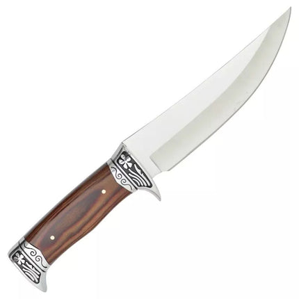 SCK hunting knife with a wooden handle
