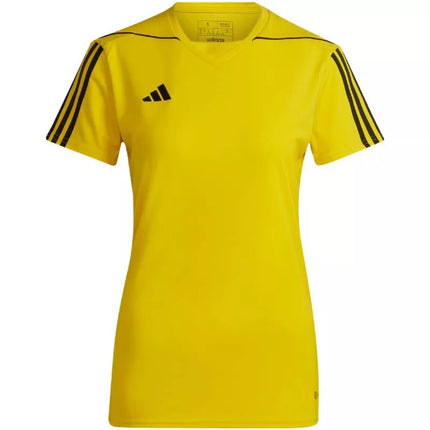 Moteriški adidas Tiro 23 Lygos marškinėliai geltoni HR4614