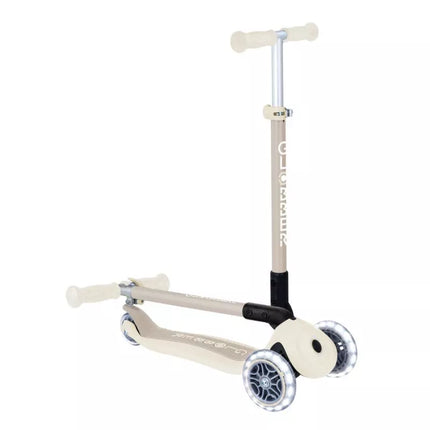 Globber PRIMO FOLDABLE LIGHTS ECOLOGIC scooter - Coconut (696-566-2)