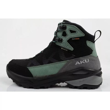 Aku moteriški trekingo sportiniai batai Adapta Gore-tex odiniai juodi žali