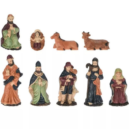Kalėdinės figūrėlės 9 vnt. 8 cm