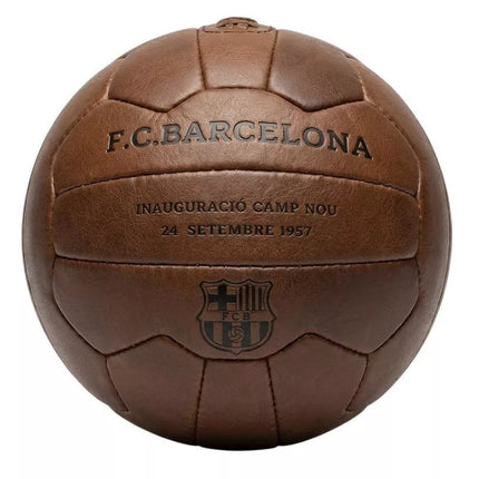 FC Barcelona Camp Nou Retro Futbolo Kamuolys Oficialiai Licencijuotas Natūrali Oda B1048