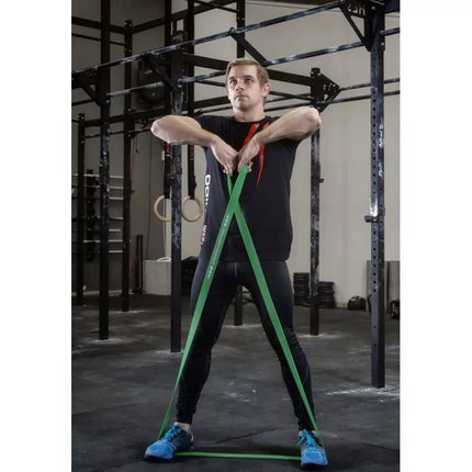 Jėgos juosta 13 - Sustiprinta treniruočių juosta DBX BUSHIDO RAUDONA 7-16 KG