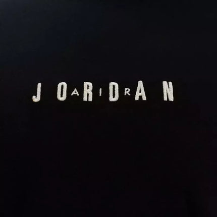 Air Jordan Jumpman Embroidered Air Crew Men's T-shirt Black - DM3182-010