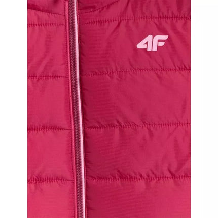 Girls' down vest with synthetic filling 4F 4FJRAW25TVJAF322-54S