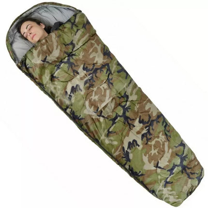 CAMO TOURIST SLEEPING BAG 210x80x50CM WITH ENERO CAMP COMPRESSION