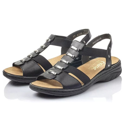Juodos odinės Rieker basutės W 64580