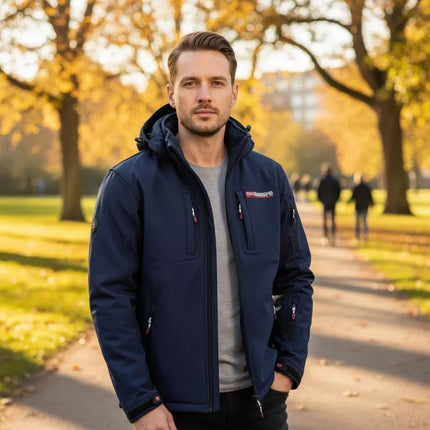 Geographical Norway Softshell TUNAR DB NAVY MEN 009 (WY9170H/GN/Navy)
