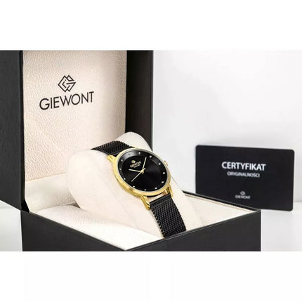 Giewont Sapphire Gold Black Women's Watch GW4130-B4