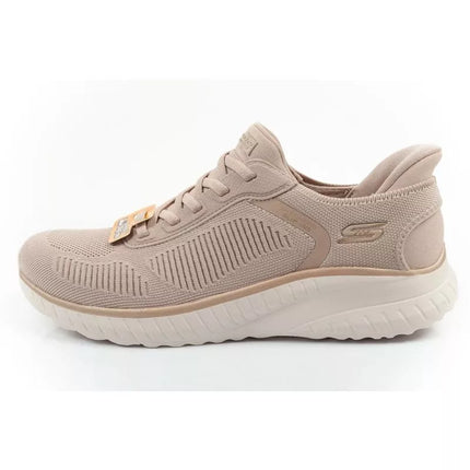 Skechers Bobs Squad Chaos SLIP-INS moteriški sportbačiai smėlio spalvos