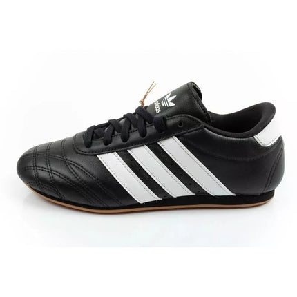 Adidas women's sports shoes Taekwondo Lace black fashionable leather