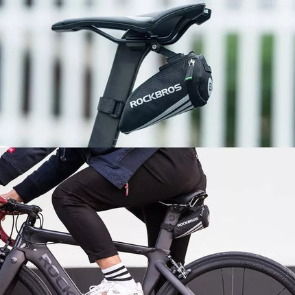 Rockbros C28 bicycle bag under the saddle - black