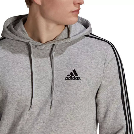Adidas Essentials flisinis džemperis su kapišonu ir 3 juostelėmis M GK9084