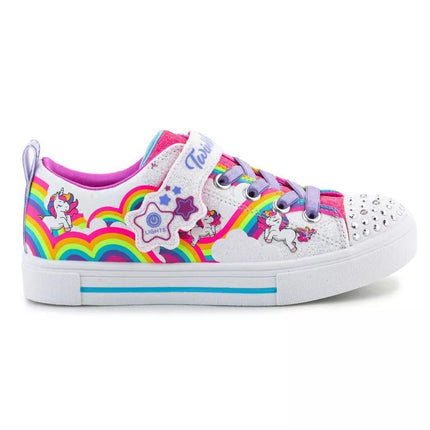 Skechers Twinkle Toes S Lights Twinkle Sparks Jumpin Clouds Jr 314809L-WMLT batai