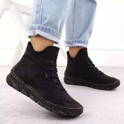 Women's insulated black ankle boots Rieker 55069-00