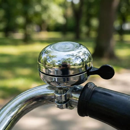 RETRO BICYCLE BELL 80x50MM SILVER XQMAX