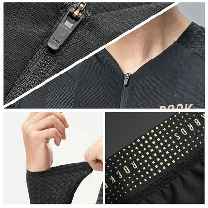 Rockbros YDCX008 Diamond Long Sleeve Cycling Jersey Size XXL - Black