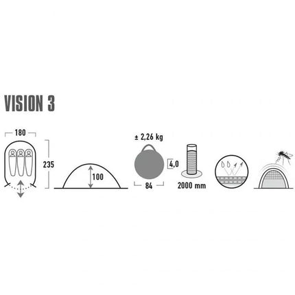 High Peak Vision 3 palapinė 10290