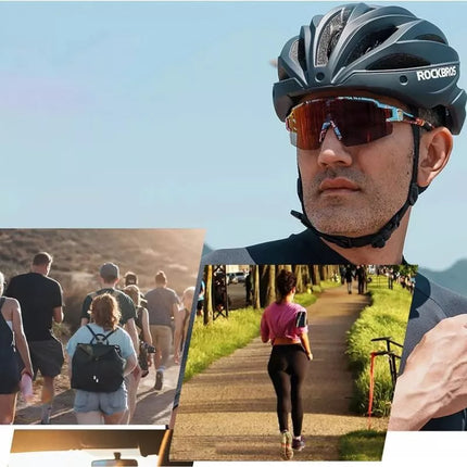 Rockbros Photochromic Cycling Glasses with UV Protection and Corrective Insert - Multicolor