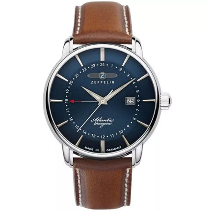 Vyriškas laikrodis ZEPPELIN Atlantic Timezone 8442-3 + DĖŽUTĖ