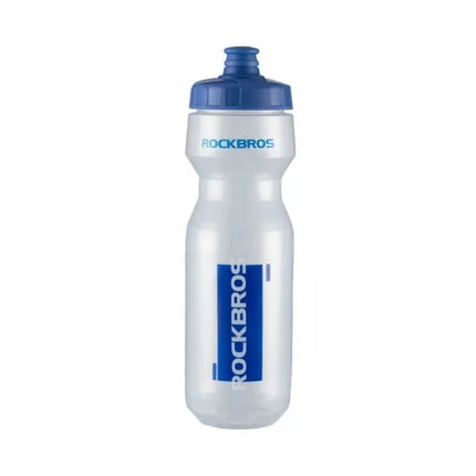 Rockbros 750 ml Bicycle Bottle - Transparent with Blue Mouthpiece