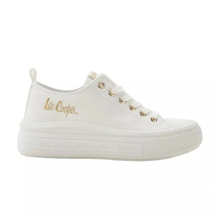 Lee Cooper women's shoes sports sneakers white platform fashionable