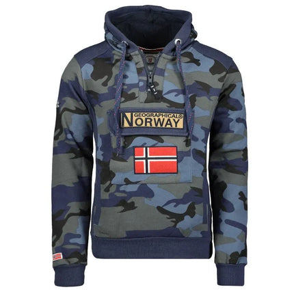 Geographical Norway GYMCLASS MEN CAMO 100 (WT1663H/GN/MILITAIRE BLUE)