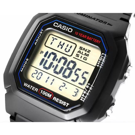 Vyriškas laikrodis CASIO W-800H-1AVDF + DĖŽUTĖ