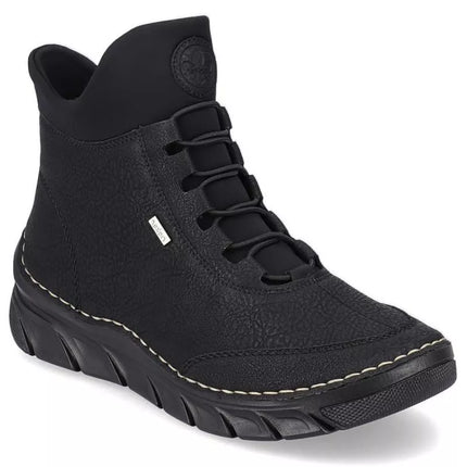 Women's insulated black ankle boots Rieker 55069-00