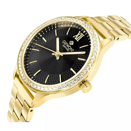 Giewont Sapphire Gold Black Women's Watch GW1140-B4
