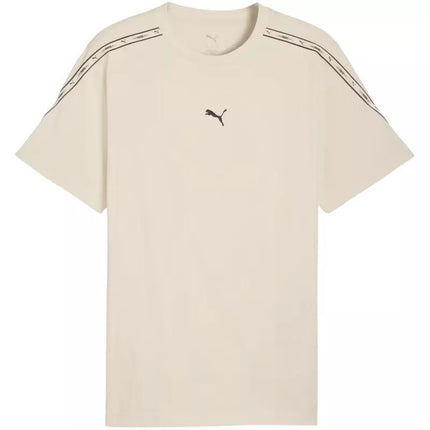 Vyriški Puma smėlio spalvos marškinėliai su juosta 691693 87