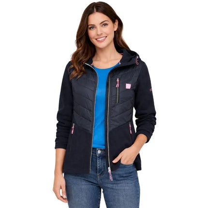 Geographical Norway Tulka Navy Db Lady 0124 tamsiai mėlynas moteriškas flisinis džemperis (WZ6442F/GN-Navy)