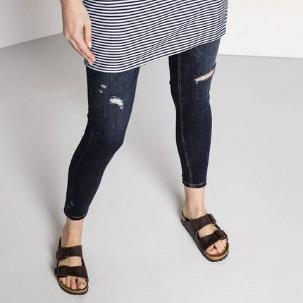 Birkenstock Arizona Soft Footbed Oiled Leather Habana Narrow moteriškos šlepetės (0452763)