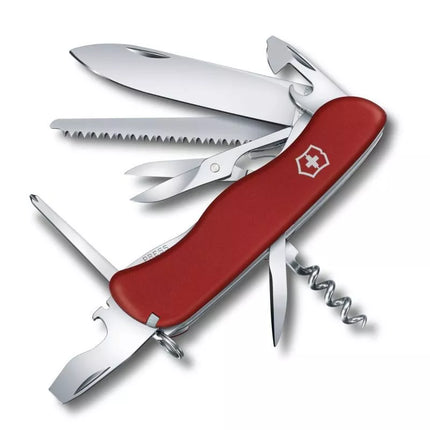 Victorinox Outrider peilis su užfiksuojamu ašmeniu, poliamidas, raudonas, nerūdijantis plienas, 14 įrankių, 11.1 cm (V-0.85 13 B1)