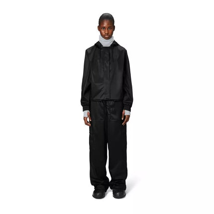 Rains Women's Rain Jacket STRING W JACKET W3 18040 84 BLACK GRAIN