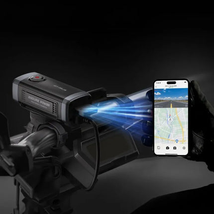 AKEEYO 710 Lite Veiksmo kamera ant vairo dviračiams ir motociklams - Juoda