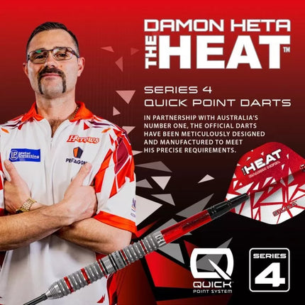 Harrows DAMON HETA SERIES 4 90% plieninių antgalių strėlytės