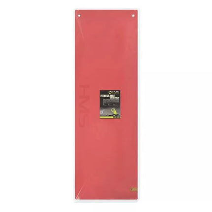 HMS Premium MFK03 Raudona-Juoda Klubo Fitneso Kilimėlis su Skylutėmis