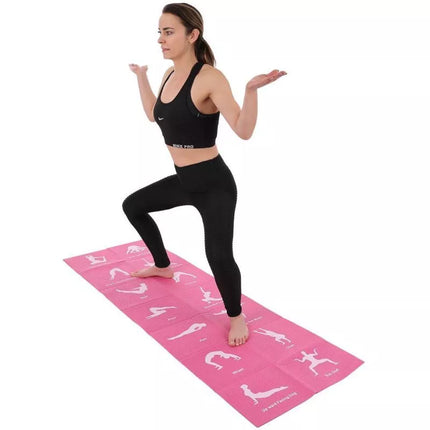 Sulankstomas jogos kilimėlis 1700x600x5mm rožinis ENERO FIT